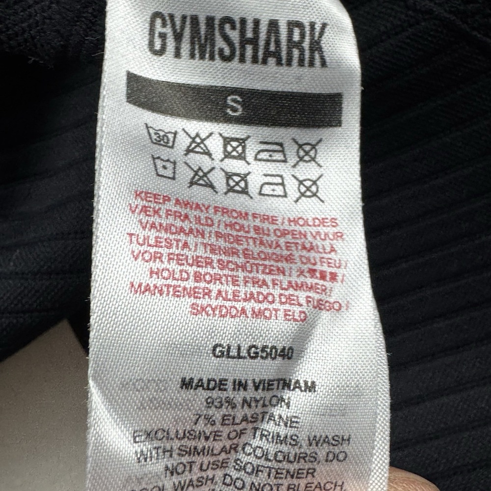GYMSHARK Women's S - Black Leggings Athleisure Yoga Pants - Picture 5 of 8